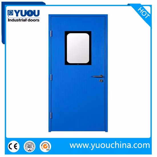 GMP 304 Stainless Metal Iron Galvanized Steel Hygiene Clean Room Flush Swing Entry Fire Security Doors for Interior/Food/Hospital/Pharmaceutical/Laboratory