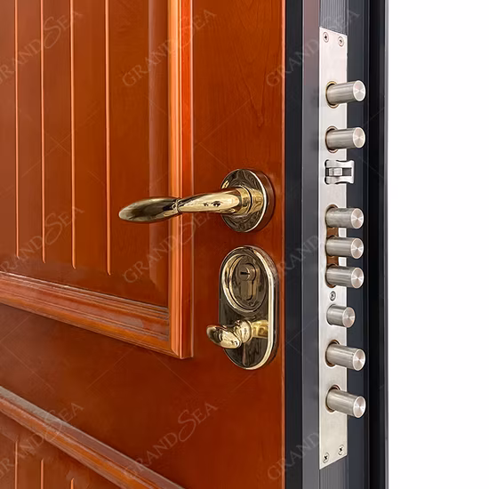 Aluminum Casting for Main Entrance Wooden Doors Custom Entry Doors