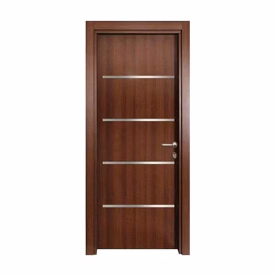 Walnut Modern Latest Design Wooden Melamine Hotel Door Interior Room Door