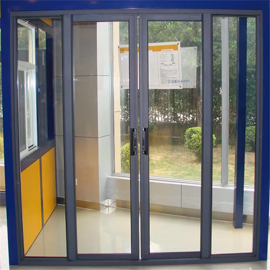10% off Thermal Break Exterior/Interior Double Tempered Glass New Steel/Wood/Entry/Metal/Patio/Garage/Balcony Aluminium Glass Sliding Door
